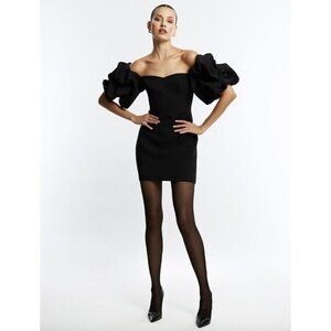 BCBGMAXAZRIA Bryony Off-the-Shoulder Mini Dress Womens Size 2